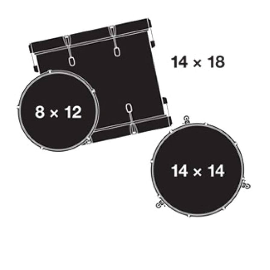 Amazon.com: Gretsch Drums CT1-J483-GCB Catalina Club 3 Piece